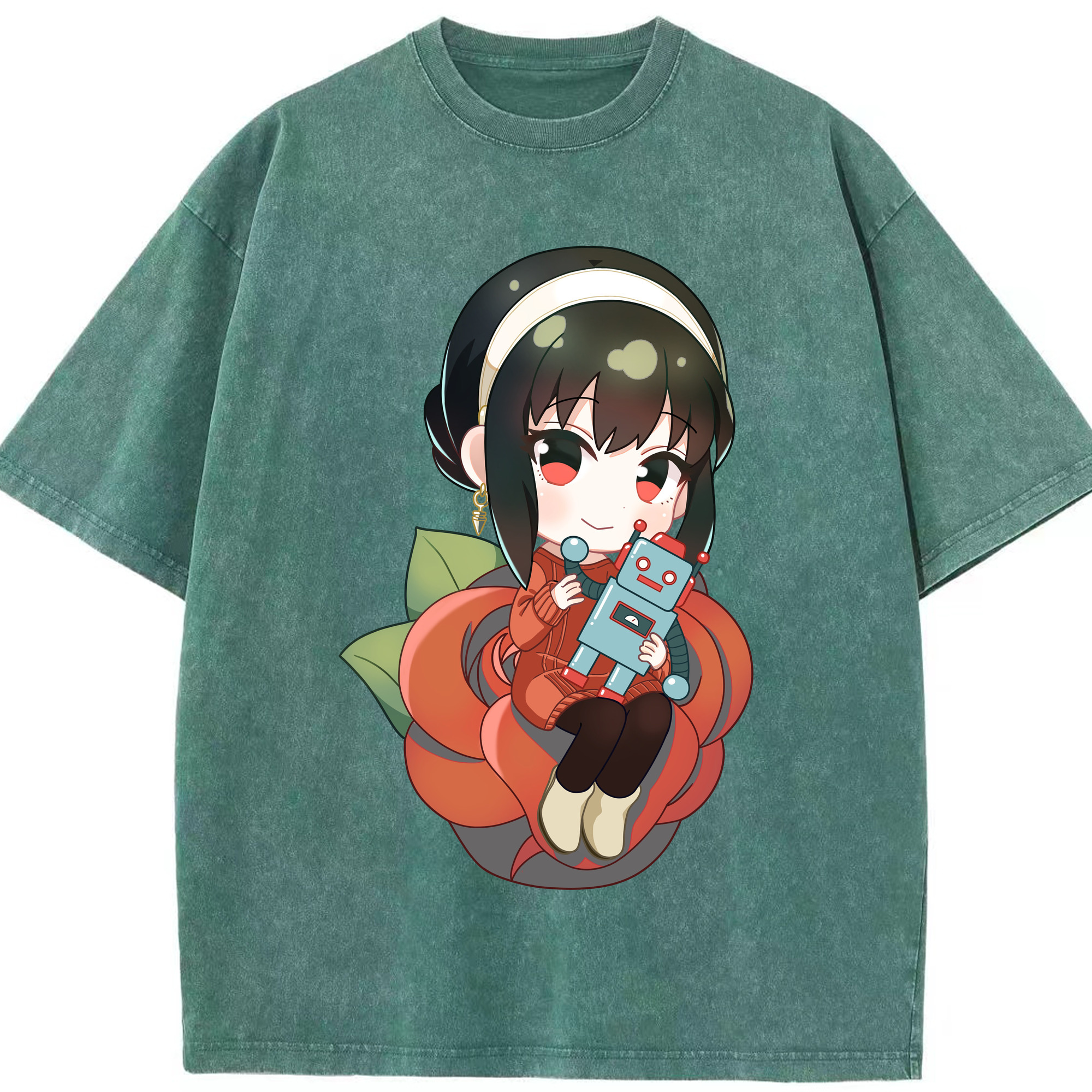 （画像用） SPY×FAMILY间谍家家酒 綿100% ヴィンテージ風 半袖Tシャツ（フロントプリント）